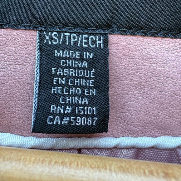 Sanctuary Faux Leather Blazer Jacket Corset Back Tie Pink Women’s XS - Picture 15 of 16